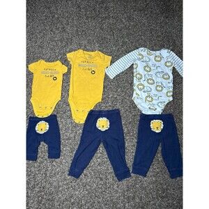 Carter’s Baby 3 Matching Set Pants , Size NB, 9m, 12, Preowned